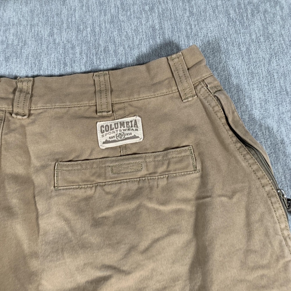 Columbia Pants Mens 36x30 Brown Cotton Canvas Utility Workwear Casual - Picture 14 of 16